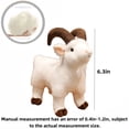 thumbnail image 2 of Lifelike Goat Stuffed Animal Plushie Cute Goat Plush Figure Toys for Girls, Adorable Doll Home Decor, 2 of 5