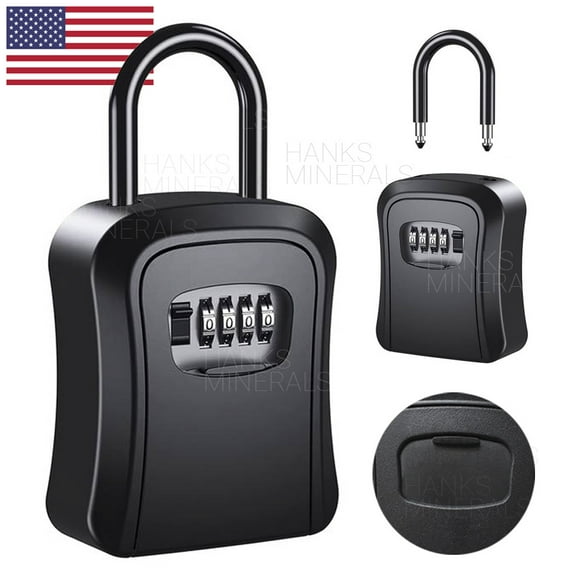 Key Safe 4-Digit Combination Lock Box Wall Mount Storage Safe Security Outdoor
