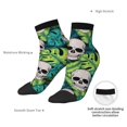 thumbnail image 6 of Rocae Skull and Palm Leaves for Premium Adult Socks,Comfortable, Breathable, and Durable Socks, Perfect for Everyday Wear, 6 of 7