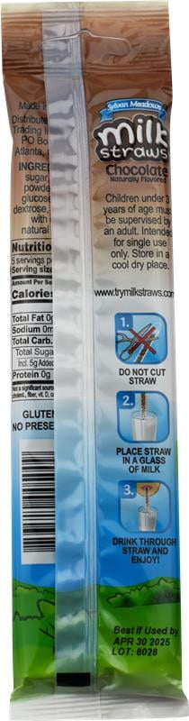 MILK STRAWS CHOC