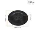 thumbnail image 2 of Espresso Machine Cleaning Discs, 2pack Silicone Espresso Cleaning Disc, 54mm Back Flush Disc with Hole (Black), 2 of 5