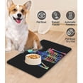 thumbnail image 6 of Dog Food Mats for Floors, 16"x24" Non-Slip Super Absorbent Pet Food Mat, Dishwasher Dog Mat for Food and Water, Cute Rubber Pet Feeding Mat for Dog Cat(Colorful Skull Skeleton), 6 of 6