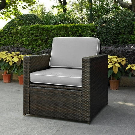 Crosley Furniture Ko70088br Gy Palm Harbor Resin Wicker Outdoor Arm Crosley Furniture Ko70088br Gy Palm Harbor Resin Wicker Outdoor Arm Chair Brown Grey
