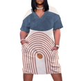thumbnail image 2 of Mid century modern Loose Pocket Dress Women's summer skirt african dresses for woman, 2 of 7