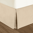 thumbnail image 2 of Nestl Easy Fit 14” inch Tailored Drop Pleated Microfiber Bed Skirt Dust Ruffle, Twin, Beige Cream, 2 of 4