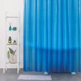 thumbnail image 2 of Cortina de ducha 180*180cm YONGSHENG 3D Eva Azul con 12 ganchos, 2 of 5