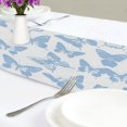thumbnail image 4 of Yayeee Table Runner 90 inches Long Home Kitchen Dinning Party Decoration, Blue Butterfly, 4 of 7