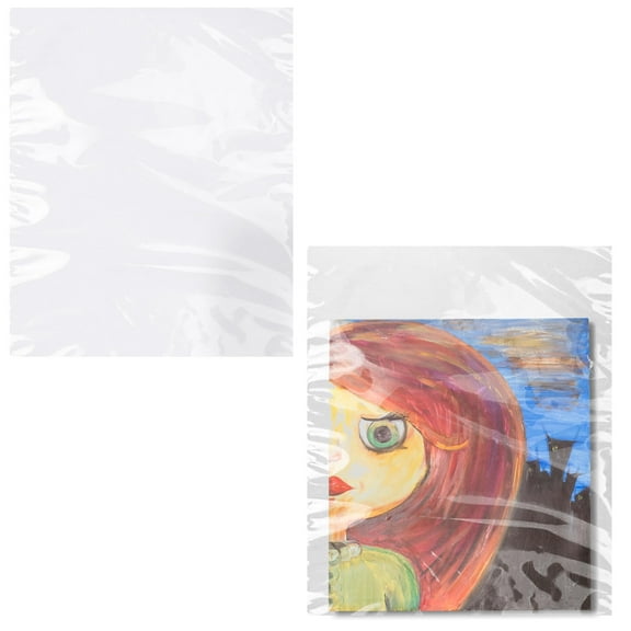 Clear Packing Bags, Open Top Poly Mailers, 2 Mil, 500 Count, 20 x 24 in