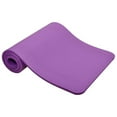 thumbnail image 2 of BalanceFrom GoCloud 71x24 Inches Extra Thick Yoga Mat 1-Inch High-Density Foam, Purple, 2 of 7