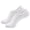 White, variant on WIZUTIZ Women & Men Low Cut Ankle Short Athletic Socks with Heel Grip Breathable Casual Invisible Liner Sock