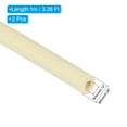 thumbnail image 2 of Uxcell 3mm ID x 6mm OD x 1m Long Pipe Insulation Foam Tube, 2pcs Pipe Cover Wrap Roll EPDM Tubing, Beige, 2 of 7