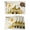 beige, variant on Gnomes Sunflower Placemats Set of 4, Bees Branches Floral Wooden Placemats for Dining Table, Place Mats for Kitchen Tabletop, Waterproof Wipeable Dining Table Mats Set