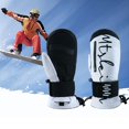 thumbnail image 3 of comerut Ski Gloves with Built-in Wrist Guards EVA Shock Absorber Winter Gloves Waterproof Warm Snowboard Gloves for Skiing Cycling, 3 of 8