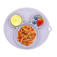 thumbnail image 1 of Silicone Bowl Cartoon Dining Plate Training Waterproof Baby Dishes Children Self-Feeding Suction kitchenware, 1 of 3