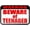 Warning Sign 2, variant on Warning Beware of Teenager Sign - 8"x12" New Aluminum Metal Decor, for Home Bar Pub Garage Diner Cafe Wall
