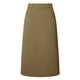 thumbnail image 1 of Falda de tubo para mujer Faldas midi de trabajo con espalda dividida de cintura alta marrón L, 1 of 5