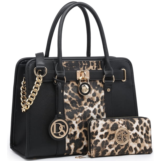 Bolso de mano Dasein de piel vegana bicolor para mujer