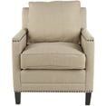 thumbnail image 2 of Safavieh Buckler Classic Upholstered Club Chair w/ Silver Nail Heads, 2 of 6