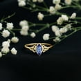 thumbnail image 3 of Rosec Jewels Natural Tanzanite Promise Ring for Women - Celtic Knot Ring (4X8 mm, AAA Quality, 1/2 Carat) - Ready to Gift, 18K Yellow Gold, US 12.00, 3 of 8