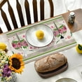 thumbnail image 4 of asddcavvf Easter Bunny Egg Pattern Linen Print Kitchen Dining Room Insulated Decorative Placemat（7） Plate Mates Set round Place Mats for Dining Table, 4 of 7