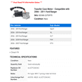 thumbnail image 2 of Transfer Case Motor - Compatible with 2006 - 2011 Ford Ranger 2007 2008 2009 2010, 2 of 2