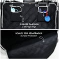 thumbnail image 3 of Protector universal para maletero de coche para perros, 2 bolsillos grandes, impermeable y antideslizante, 185 x 103 cm, funda para maletero compatible con la mayoría de los coches, color negro., 3 of 4