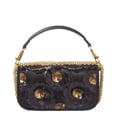 thumbnail image 2 of Valentino VLogo Loco Small Satin Shoulder Bag, Black, 2 of 4