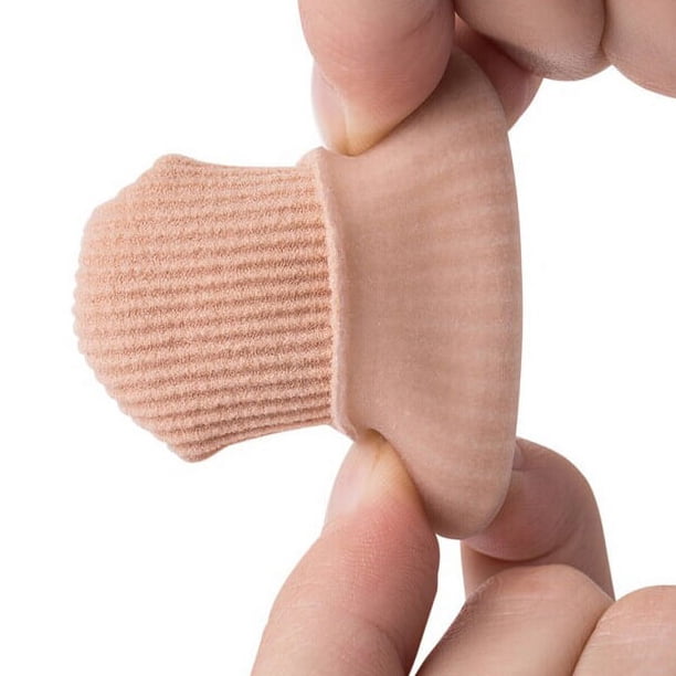 EeaseMX Protectores de juanetes de fibra de silicona, separadores de dedos, enderezadores y correctores - Talla S