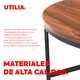 thumbnail image 5 of UTILIA Juego de 2 Mesas de Café Modernas, Mesas Redondas para Sala con Diseño Industrial y Fácil Montaje, 5 of 7