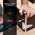 thumbnail image 4 of 2 PCS Heavy Duty T Hinge 316 Stainless Steel Marine Grade Casting, 4 of 5