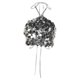 thumbnail image 3 of Top corto de tirantes con lentejuelas para mujer, ideal para discotecas, raves, playa y fiestas de baile. S, 3 of 9
