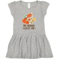 thumbnail image 3 of Inktastic My Nonna Loves Me Gift Cute Fox Girls Toddler Dress, 3 of 5