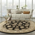 thumbnail image 2 of Nourison Nourison 2000 90" x 114" Oval Wool Indoor Rug in Black Persian, 2 of 9