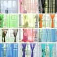 thumbnail image 5 of Window Sheer Curtains 2 Panels Voile Light Filtering Sheer Curtain Panel Drapes Treatment for Bedroom Living Room Children Room Kitchen Yard, 5 of 6