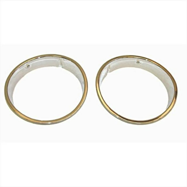 Rugged Ridge 12419.08 Headlight Bezels, Chrome, 97-06 Jeep Wrangler