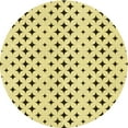 thumbnail image 1 of Ahgly Company Tapis Rond Lavable en Machine Intérieur Transitionnel Jaune Soleil, 4 Pieds Rond, 1 of 7