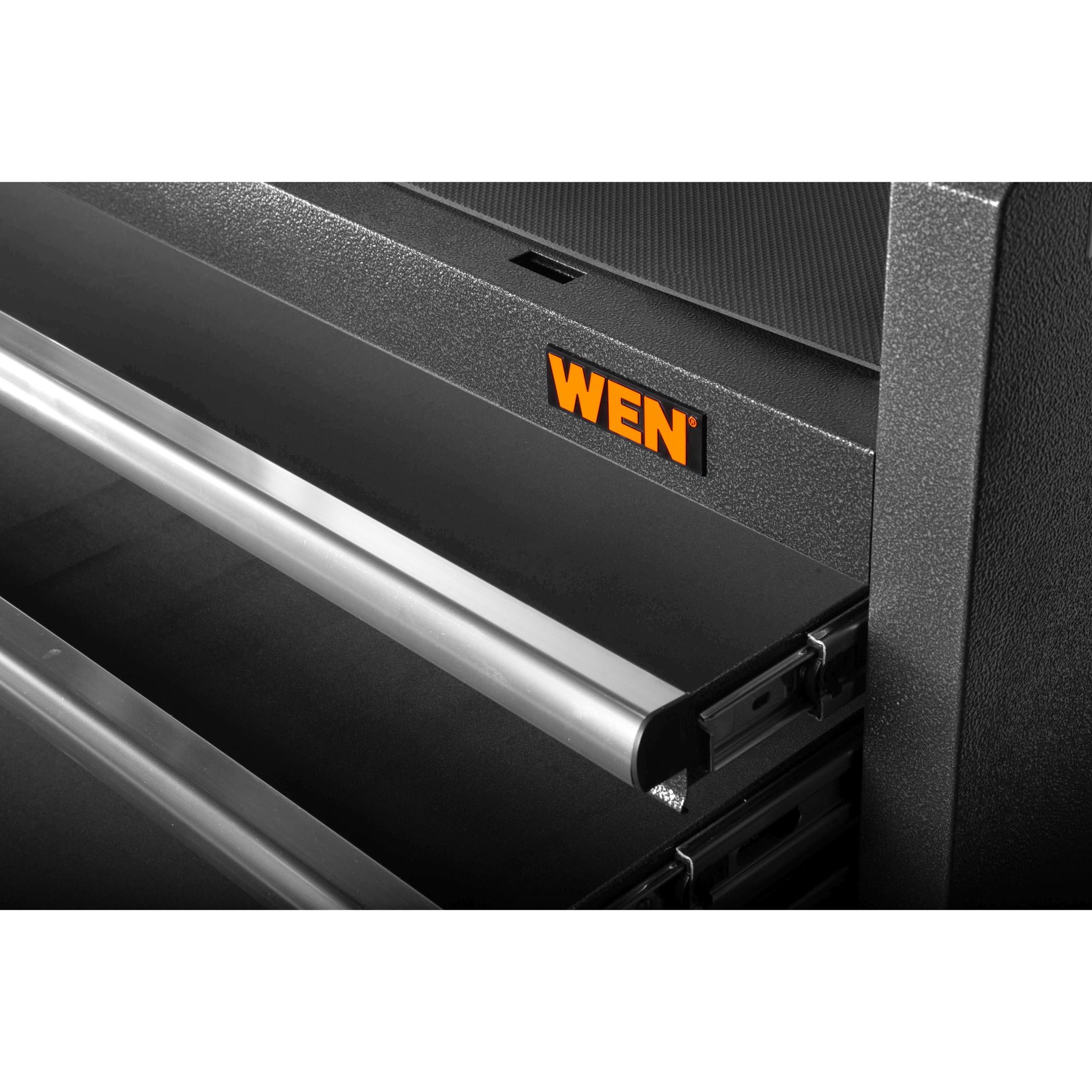 WEN 42-Inch Premium Tool Chest with Heavy Duty 21-Gauge Powder-Coated Steel Construction and Onboard Charging Station (GG421T)