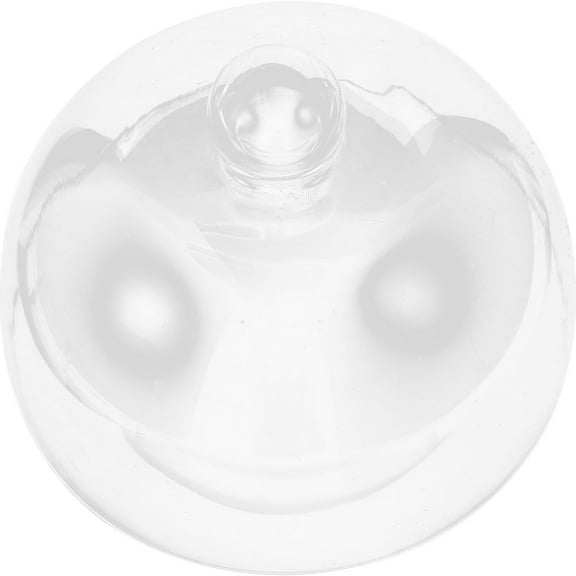 MUSEYA 1Pc Crystal Clear Glass Food Cover Dome for Cakes Snacks and Pastries