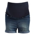 thumbnail image 2 of Times Two Maternity Overbelly Super Soft Five Pockets Shorts, 2 of 3