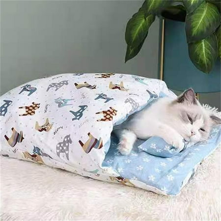 Dopebox Clearance Bathroom Rubber Mat  Beds Removable Slee Bag Sofas Mat Modern Soft Plush Round Pet Bed For Cats Mini Medium Sized Bed Self Warming Winter Indoor  Non Skid Shower Mat (Blue)
