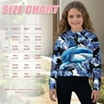 thumbnail image 4 of Chririnla Youth Girls Zip Up Sweatshirt with Pocket Long Sleeve Lightweight Pullover Trendy Fall Jacket for School Daily Wear Size 7-8, 4 of 7