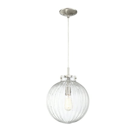 

Trade Winds Lighting 1 Light Pendant Light In Brushed Nickel - TW90073-BN