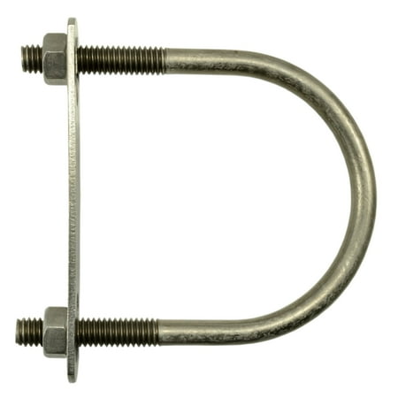 

5/16 -18 x 2-1/2 x 3-1/2 18-8 Stainless Steel Round U-Bolt (10 pcs.)
