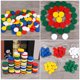thumbnail image 4 of 1 set Niños Chip de madera Matemáticas de juguete de madera placa redonda de juguete ayudas de enseñanza, 4 of 6
