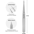 thumbnail image 5 of Pointed Tweezers for women Facial hair, Precision Tweezers for Eyebrows, Chin Hair，Ingrown Hair, Splinters, Glass Removal（Silver）, 5 of 13