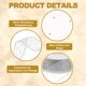 thumbnail image 3 of Cinta Organza Transparente de 1.6 Pulgadas x 10 Yardas con Rhinestone Plateado, Gris Plateado, 3 of 6