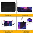 thumbnail image 4 of Rose Crystal Luminescence Waterproof Picnic Blanket with Foldable Zipper, Suitable for Outdoor Use, Suitable for Travel, Camping, Beaches, Parks, Grasslands, Picnic Blanket Accessories, 4 of 8