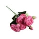 thumbnail image 5 of Peonías artificiales Naiovety Ramo falso 5 cabezas Rosa roja 2Conjunto, 5 of 6