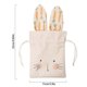 thumbnail image 4 of Easter Bunny Ear Linen Drawstring Bag, Bunny Gift Bags for Kids' Parties, Easter Baby Showers Gift Pouch for Sweet Treats & Party Favors, 4 of 5