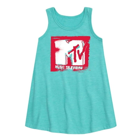 

MTV Logo - Punk Poster - Toddler and Youth Girls A-line Dress